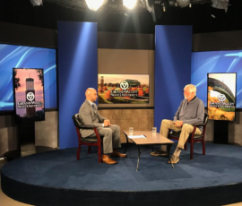Being interviewed by GVSU about the early days of charter schools